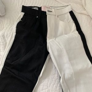 Revice denim black and white jeans
